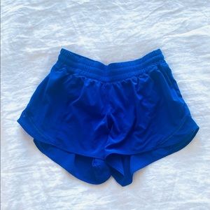 LULU Blue Running Shorts